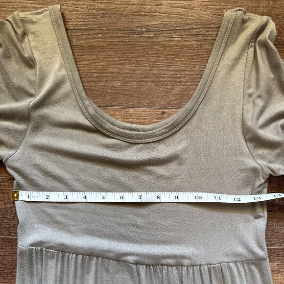 Lolly Wolly Doodle Mom and Me Dress Gray and Mustard XS - Picture 7 of 8